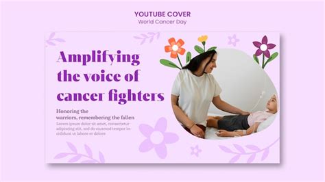 Couverture Youtube De La Journée Mondiale Du Cancer PSD Gratuite