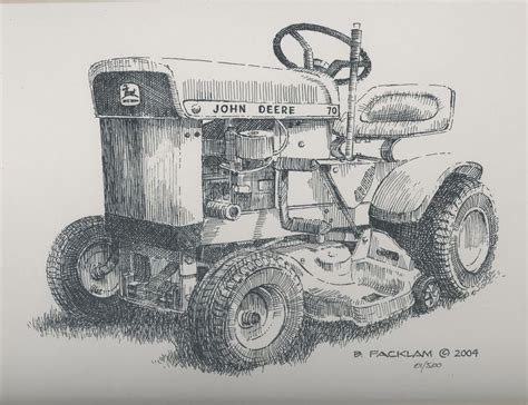 John Deere Tractor Sketch at PaintingValley.com | Explore collection of ...