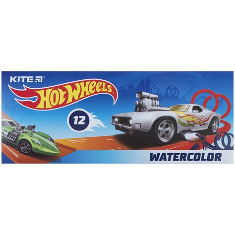 Фарби акварельні Kite Hot Wheels 12 кольорів HW21 041 купити в Києві Україні за вигідною
