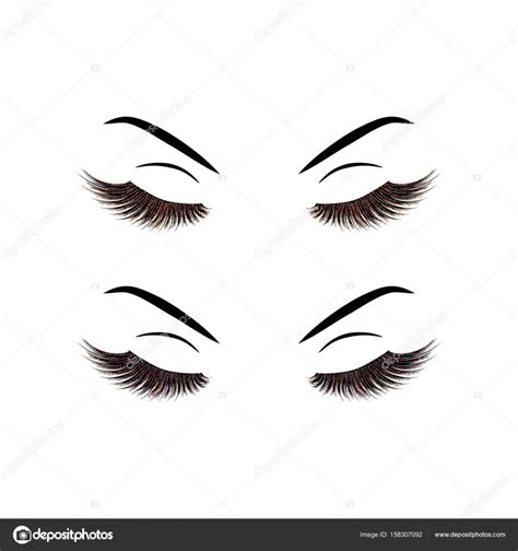 Lashes Vector Illustration Stock Vector Sashica