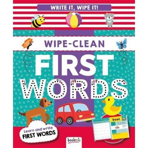Bbw Wipe Clean First Words Write It Wipe It Book Isbn Shopee Malaysia