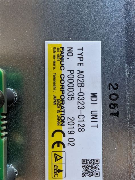 2019 Fanuc CNC Control MDI A02B 0323 C128 Control Keypad Doosan Ships