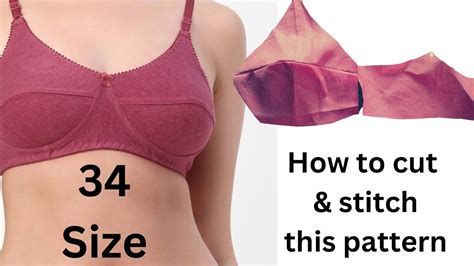 34 Size Cutting And Stitching Easy Tutorial Designer Blouse Bra