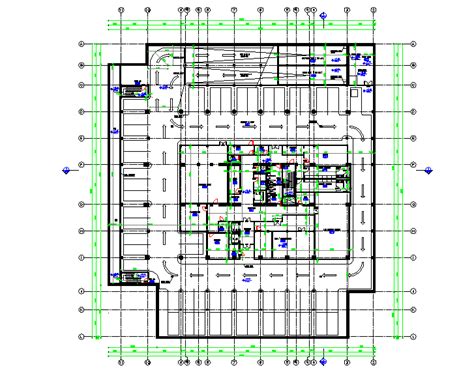 Bank floor plan architecture Design - Cadbull