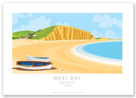 West Bay Poster Dorset Kevin Williamson