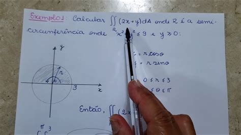 Exercício de integral dupla em coordenadas polares YouTube