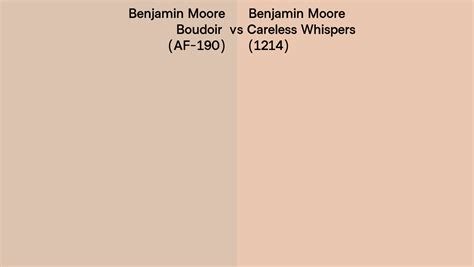 Benjamin Moore Boudoir Vs Careless Whispers Side By Side Comparison