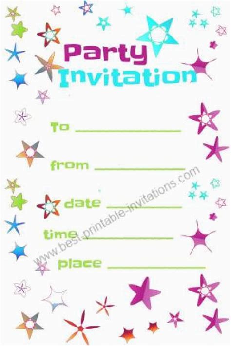 Birthday Party Invitation Template Invitations Invitation Printable