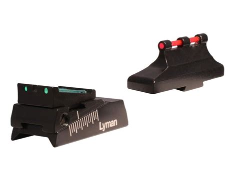 Lyman Muzzleloader Fibre Optic Sight Set Red Front Green Rear Ly3090145 Cdsg Ltd