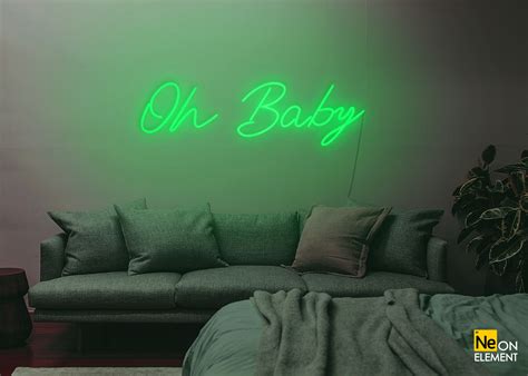 Oh Baby Neon Sign Oh Baby Neon Baby art Wall Decor Wall | Etsy