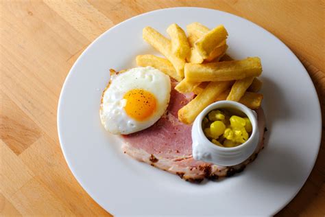 Ham And Eggs Recipe With Chips And Piccalilli Great British Chefs