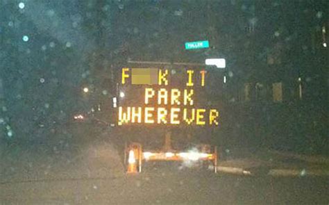 Hilarious Hacked Electronic Road Signs - Ftw Gallery | eBaum's World