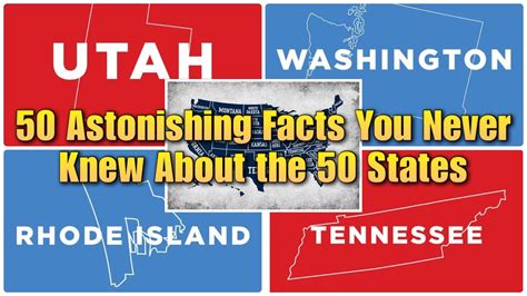 50 Astonishing Facts You Never Knew About The 50 States Meet The