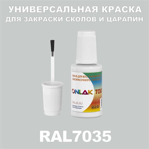 RAL 7035 КРАСКА ДЛЯ СКОЛОВ, флакон с кисточкой купить с доставкой по ...