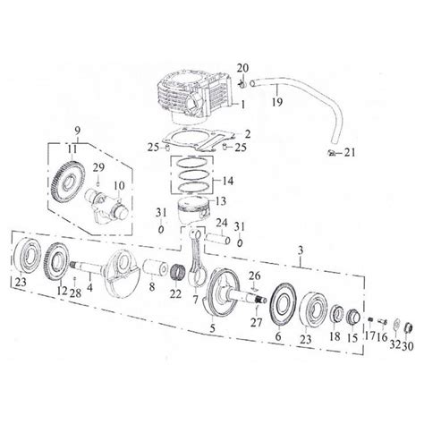 Pi Ces De Cylindre Piston Vilebrequin Pour Smc Barossa Quad Jumbo