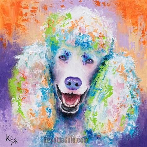 Poodle Painting - Etsy