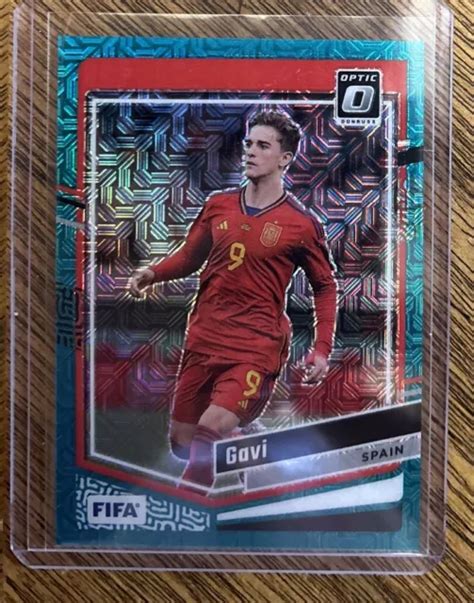 GAVI 2023 24 PANINI Donruss Soccer Sp Ottico Teal Mojo 49 Fc Barcellona