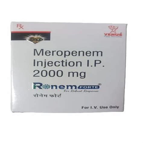 Ronem Forte 2 Gm Meropenem Injection 20 Ml At Rs 950 Vial In Gurgaon