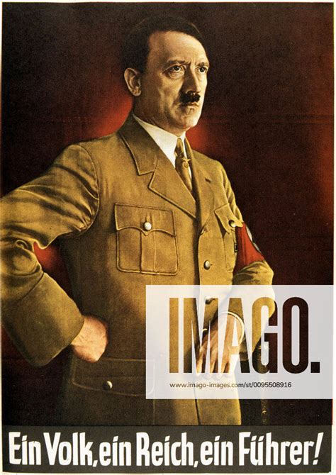 Hitler Ein Volk Ein Reich Ein Fuhrer Portrait D Hitler Affiche