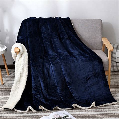 Soft Flannel Blanket Double Layer Bed Thicken Warm Winter Cashmere