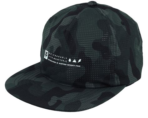 Base Over Hat Black Camo Strapback Fox Cap Hatstore