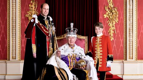 King Charles Sits On Throne With Heirs William And George In Historic