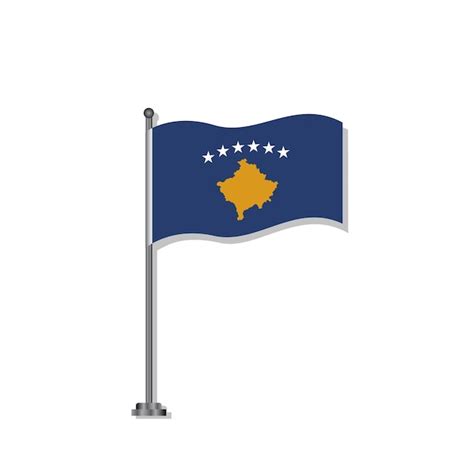 Premium Vector Illustration Of Kosovo Flag Template