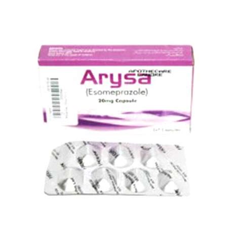 Arysa 20mg Cap Pack Size X 14 Khalid Pharmacy Online Pharmacy In