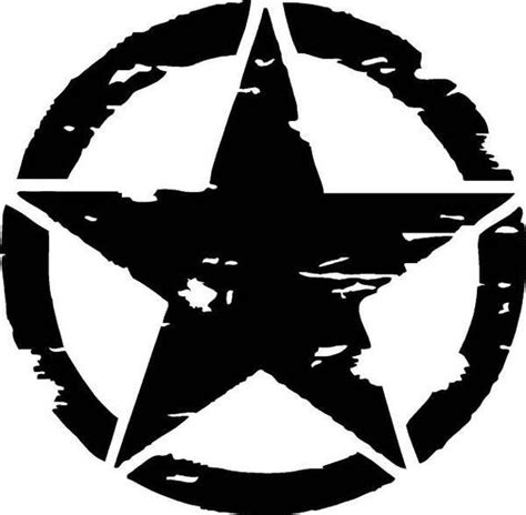 Army star decal Army decal Star decal