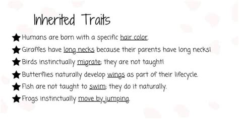 Inherited Trait For Kids