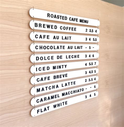 Hanging Menu Sign Magnet Letter Board Cafe Wall Menu Hanging Cafe