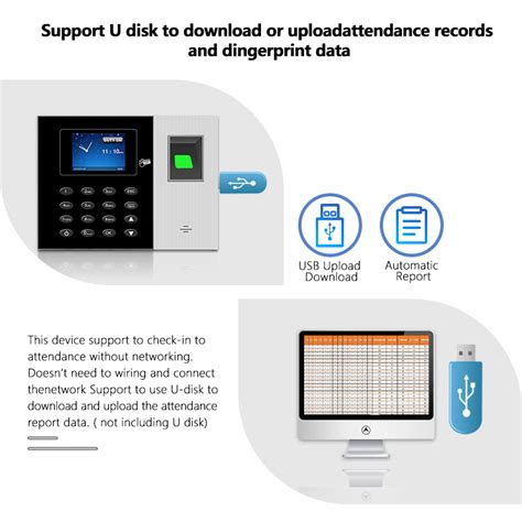 Biometric Attendance System Employees Time Clock