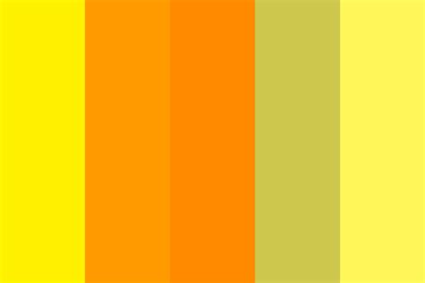 Sunshine Gold And Yellow Color Palette