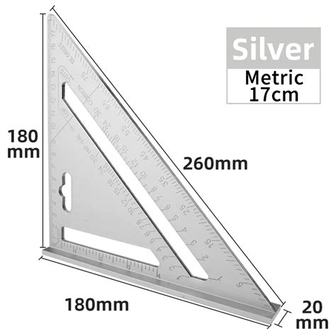 Triangle Ruler Square Folding Aluminium Frame Construction Tools Combination 24 Inches Carpentry