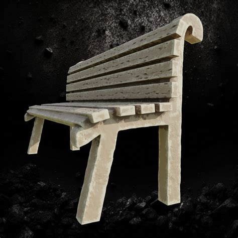 3d Printable Bench 2 By Galandirs Pit And Cie