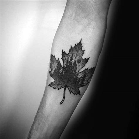 Maple Leaf Tattoo Designs For Men Canadian And Japanese Ink