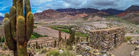 Foto panorámica del sitio arqueológico Pucara de Tilcara antiguas