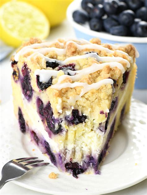 Lemon blueberry coffee cake | Yum Crafter