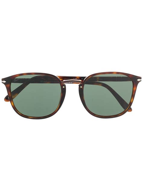 Persol Square Frame Sunglasses Brown Round Frame Sunglasses Tortoise Shell Sunglasses Round