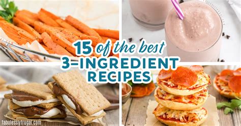 15 Easy 3 Ingredient Recipes For Your Instant Pot Air Fryer Grill Or No Bake Fabulessly Frugal