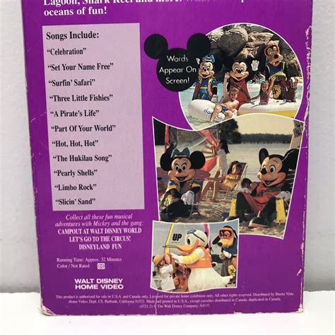 Mavin Disneys Sing Along Songs Beach Party At Walt Disney World Vhs