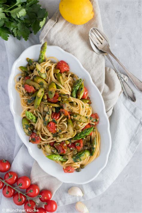 Ruck Zuck fertig Spaghetti mit grünem Spargel in unter 30 Minuten