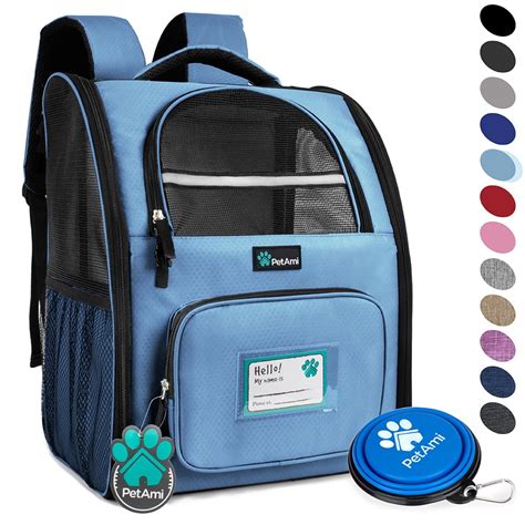 Petami Deluxe Pet Carrier Backpack Light Blue