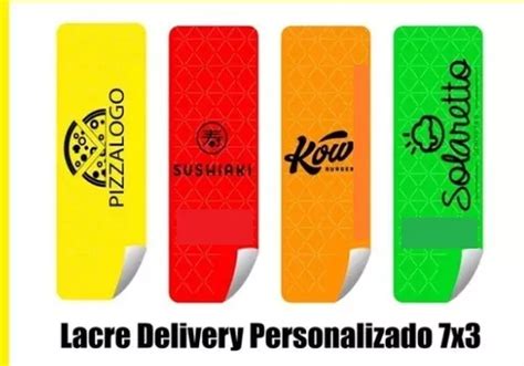 Lacre Delivery Personalizado X Cm Ifood Pizza Meses Sin Intereses