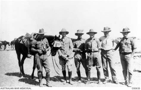 Group Portrait Of Six Unidentified Officers Of The 5th Light Horse