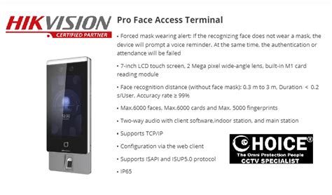 HIKVISION Face Recognition DS K1T321MFX Security System