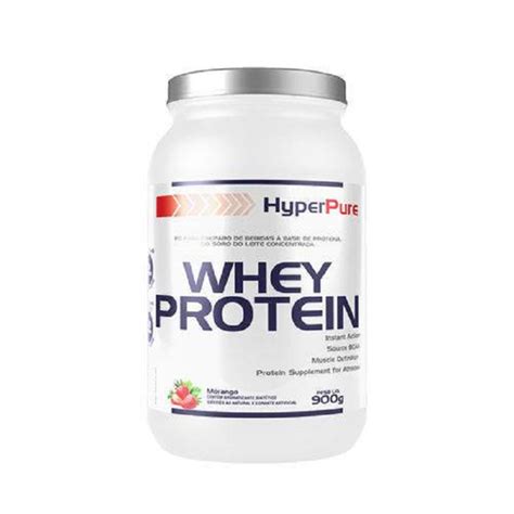 Whey Protein 900g Morango Hyper Pure em Promoção na Americanas