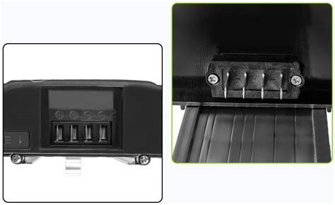 E Bike Battery 24V 8Ah Li Ion Rear Rack With Charger Green Cell