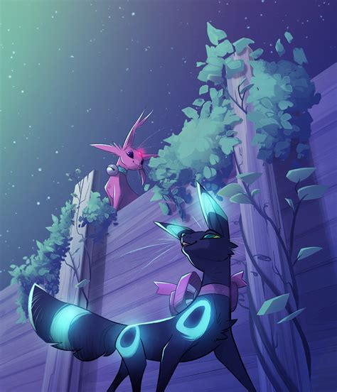 ArtStation - espeon and umbreon