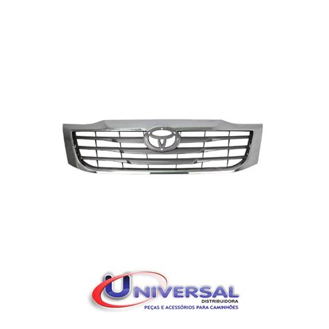 GRADE HILUX SRV 12 CINZA CROMADA Produtos Universal Distribuidora